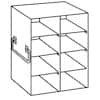 Cole-Parmer Upright Freezer Rack for Standard 2" Boxes, 2 x 4 Array