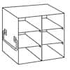 Cole-Parmer Upright Freezer Rack for Standard 2" Boxes, 2 x 3 Array
