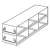 Cole-Parmer Upright Freezer Drawer Rack for Standard 3" Boxes, 3 x 2 Array