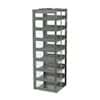 Cole-Parmer Vertical/Chest Freezer Rack for 100-Cell Hinged Plastic Boxes, 8 box capacity
