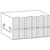 Cole-Parmer Upright Freezer Rack for 96/384-Well Microtiter Plates, accepts 42 with lids or 48 without lids