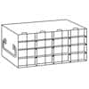 Cole-Parmer Upright Freezer Rack for 96 Deep-Well Microtiter Plates or 1 3/4" Max H Boxes, 4 x 4 Array