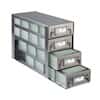 Cole-Parmer Upright Freezer Drawer Rack for 96 Deep-Well Plates or 1 3/4" Max H Boxes, 4 x 4 Array
