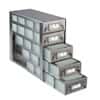 Cole-Parmer Upright Freezer Drawer Rack for 96 Deep-Well Plates or 1 3/4" Max H Boxes, 4 x 5 Array