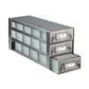 Cole-Parmer Upright Freezer Drawer Rack for 96 Deep-Well Plates or 1 3/4" Max H Boxes, 5 x 3 Array