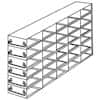 Cole-Parmer Upright Freezer Drawer Rack for 96 Deep-Well Plates or 1 3/4" Max H Boxes, 5 x 6 Array