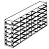 Cole-Parmer Upright Freezer Drawer Rack for 96 Deep-Well Plates or 1 3/4" Max H Boxes, 6 x 6 Array