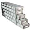 Cole-Parmer Upright Freezer Drawer Rack for 96 Deep-Well Plates or 1 3/4" Max H Boxes, 7 x 5 Array
