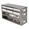 Cole-Parmer Upright Freezer Drawer Rack, 2 Drawers for 6 Boxes & 1 Drawer for Bottles