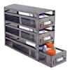 Cole-Parmer Upright Freezer Drawer Rack for Storage Bottles =2 3/4"H; 3 Drawers, area/drawer: 20 5/8" x 4 1/2"