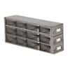 Cole-Parmer Upright Freezer Drawer Rack for Microtube Boxes with 2 7/16" Max Height, 4 x 3 Array