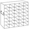 Cole-Parmer Upright Freezer Rack for 25-Place Slide Boxes, 5 x 7 Array