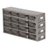 Cole-Parmer Upright Freezer Drawer Rack for 25-Place Slide Boxes, 4 x 4 Array