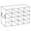 Cole-Parmer Upright Freezer Rack for 100-Place Slide Boxes, 4 x 4 Array