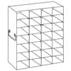 Cole-Parmer Upright Freezer Rack for 100-Place Slide Boxes, 4 x 7 Array