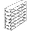 Cole-Parmer Upright Freezer Drawer Rack for 100-Place Slide Boxes, 3 x 6 Array