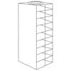 Cole-Parmer Vertical/Chest Aluminum Rack for Standard 2" Boxes, 9 box capacity