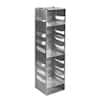 Cole-Parmer Vertical/Chest Aluminum Rack for Standard 2" Boxes, 11 box capacity