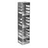 Cole-Parmer Vertical/Chest Aluminum Rack for Standard 2" Boxes, 14 box capacity