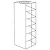 Cole-Parmer Vertical/Chest Aluminum Rack for Standard 3" Boxes, 6 box capacity