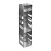 Cole-Parmer Vertical/Chest Aluminum Rack for Standard 3" Boxes, 8 box capacity