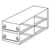 Cole-Parmer Upright Freezer Drawer Rack for Standard 3.75" High Boxes, 2 x 2 Array