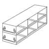 Cole-Parmer Upright Freezer Drawer Rack for Large 3.75" High Boxes, 3 x 2 Array
