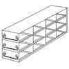 Cole-Parmer Upright Freezer Drawer Rack for Large 3.75" High Boxes, 4 x 3 Array