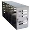 Cole-Parmer Adjustable Upright Freezer Rack for Standard 2" & 3" Boxes; holds (20) 2", (8) 3", or (12) 2"+(4) 3" boxes