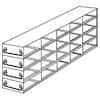 Cole-Parmer Upright Freezer Drawer Rack for Microtube Boxes with 1 1/8" Max Height, 5 x 4 x 2 Array
