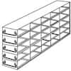 Cole-Parmer Upright Freezer Drawer Rack for Microtube Boxes with 1 1/2" Max Height, 5 x 5 Array