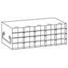 Cole-Parmer Upright Freezer Rack for 0.2 mL Tube 96-Well PCR Boxes, 5 x 4 Array