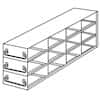 Cole-Parmer Upright Drawer Freezer Rack for 0.2 mL Tube 96-Well PCR Boxes, 4 x 3 x 2 Array