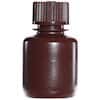 Cole-Parmer Amber Narrow-Mouth Plastic Bottle, HDPE, 30mL (1oz); 12/PK