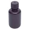 Cole-Parmer Amber Narrow-Mouth Plastic Bottle, HDPE, 60mL (2oz); 12/PK