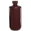 Cole-Parmer Amber Narrow-Mouth Plastic Bottle, HDPE, 500mL (16oz); 12/PK