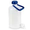 Cole-Parmer Heavy-Walled Narrow-Mouth Carboy w/ Spigot and Handle, HDPE; 5L (1 gal)