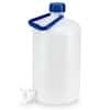 Cole-Parmer Heavy-Walled Narrow-Mouth Carboy w/ Spigot and Handle, HDPE; 10L (2.5 gal)