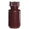 Cole-Parmer Economy Amber Wide-Mouth Plastic Bottle, HDPE, 60mL (2oz); 12/PK