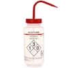 Cole-Parmer Safety Wash Bottle, LDPE, Acetone, 500mL (16oz); 6/PK