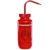 Cole-Parmer Safety Wash Bottle, LDPE, Toluene, 500mL (16oz); 6/PK