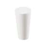 Cole-Parmer Solid Color-Coded Silicone Stoppers, Standard Size 000, White; 50/Bag