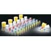 Cole-Parmer Solid Color-Coded Silicone Stoppers, Standard Size 5, White; 10/Bag