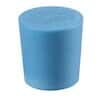 Cole-Parmer Solid Color-Coded Silicone Stoppers, Standard Size 10.5, Blue; 5/Bag