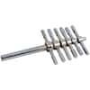 Cole-Parmer Cork Borer, 6 Piece Set, Plated Brass
