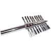 Cole-Parmer Cork Borer, 9 Piece Set, Plated Brass