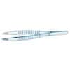 Cole-Parmer Sterile Polystyrene Plastic Lab Forceps/Tweezers, Serrated Blunt Tips, 12.2 cm L (4.8”); 100/PK