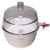 Cole-Parmer Vacuum Desiccator with Polycarbonate Cover, Polypropylene Base, 8"/200 mm dia