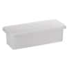 Rectangular high-density polyethylene utility tray, 1.1 gallon