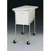 Rectangular Mobile Tub with Lid, LDPE, 28 Gal